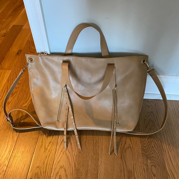 Steve Madden purse, tan, cross body and handles - Picture 1 of 3